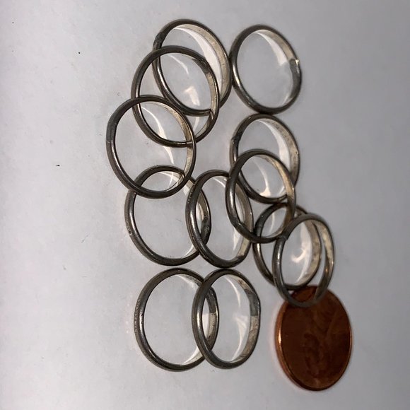 Sterling Silver Plain Band Ring, Size 3 1/4 - Picture 6 of 6